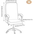 thumbnail image 2 of Funda para silla de oficina profesional, diseño universal con borde elástico para un ajuste personalizado, tela elástica para comodidad y durabilidad durante todas las estaciones, 2 of 5