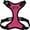 Harness (Fuchsia/Black Trim), variant on Voyager Step-In Lock Pet Harness - All Weather Mesh, Adjustable Step In Harness for Cats and Dogs by Best Pet Supplies - Red/Black Trim, S
