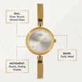 thumbnail image 6 of Titan Raga Viva Silver Dial Women Analog Watch With Metal Strap-NR2606YM04, 6 of 9