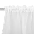 thumbnail image 3 of YEAHOME White Sheer Curtains 85 inches Long 2 Panels Set, Sheer Curtains for Living Room/Bedroom, Rod Pocket Voile Sheer Panel Drapes, 2pcs, Each 52" Width x 85" Long, 3 of 9