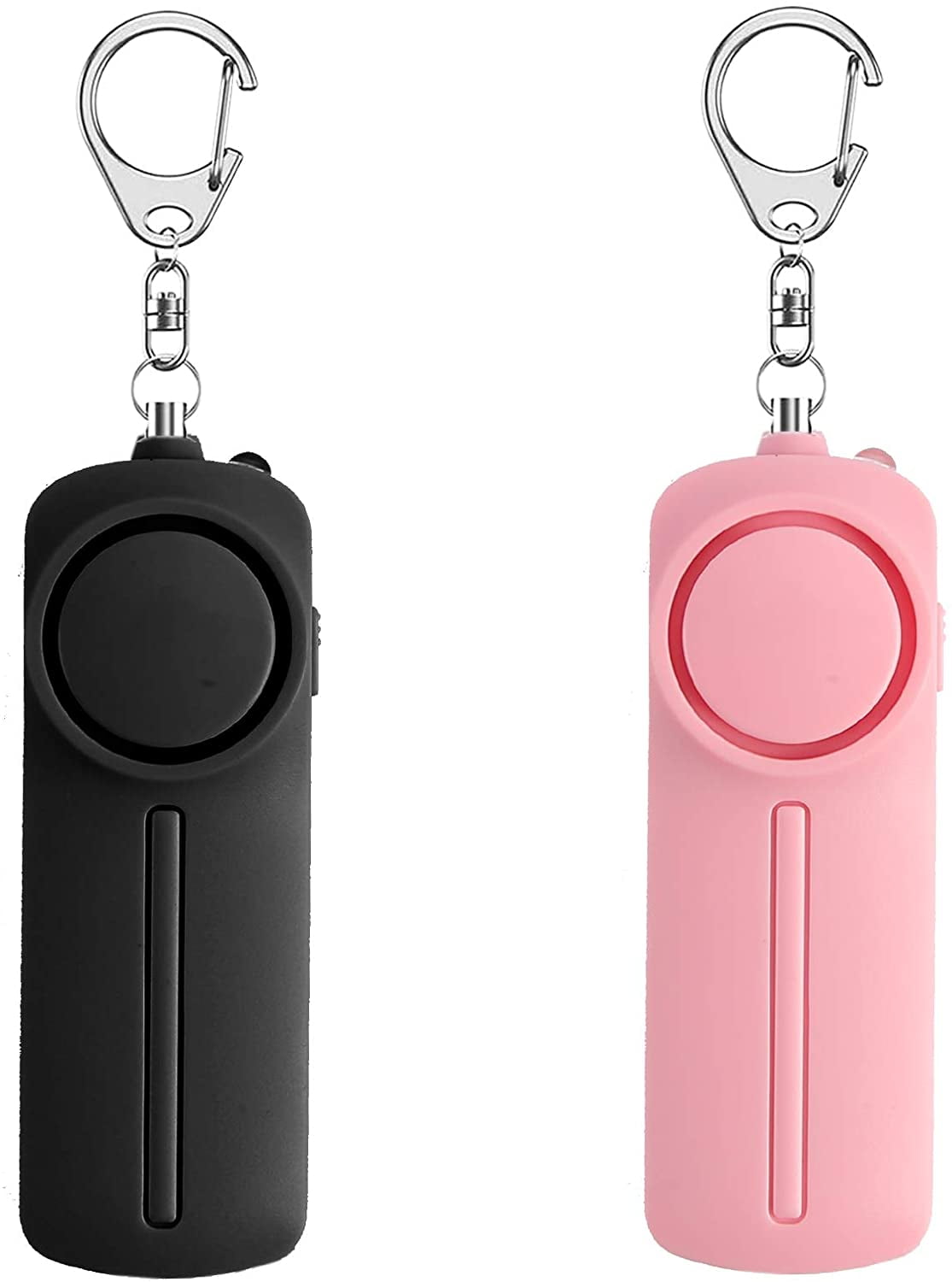 2Pack Emergency Personal Alarm Keychain with LED Flashlight,Self Defense SOS Alarm,130dB Security Self Defense Electronic Device for Elderly Kids Student Women Teen Girls Night Workers. 