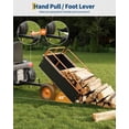 thumbnail image 7 of Mescukay 750 lbs Utility Trailer Garden Cart, Heavy Duty ATV Trailer Steel Dump Cart with Removable Sides Hand-Pull or Foot Pedal Dumping for ATV, UTV, Lawn Mowers, 7 of 7