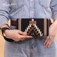 thumbnail image 3 of Wrangler Wristlet Wallet Western Wallets for Women Aztec Knitted Womens Wallet Large Capacity Ladies Wallet RFID Clutch Purse Credit Card Holder for Women, Black, 3 of 8