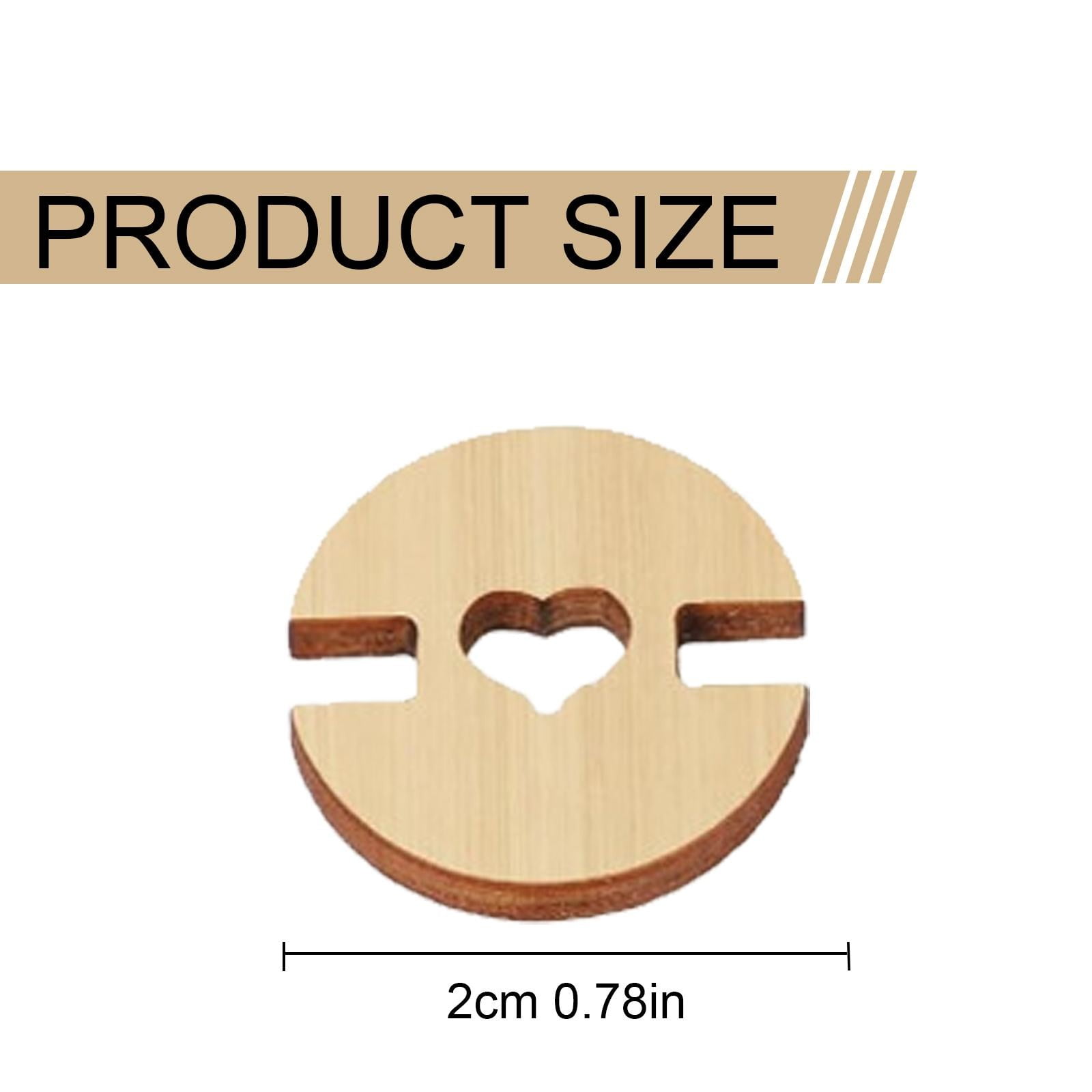 Clearance Handmade buttons under $20,50/60/100 Pcs Buttons For Hats Wooden Handmade Buttons Removable Love Button Crafts Faux Fastener Holder Sewing Clothing Accessories For Knitting Crochet 2PC
