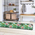 thumbnail image 4 of SKYSONIC 2'X6' Banana Palm Leaves Runner Rug with Rubber Backing, Butterfly Tropical Flamingos Non Slip Entryway Rug Runner Washable Soft Area Rug Carpet for Hallway Bedroom Kitchen Decor, 4 of 6
