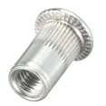 thumbnail image 5 of Unique Bargains #10-32 Écrous à Rivet en Alliage d'Aluminium Tête Plate Filetée Argent 100 Pcs, 5 of 5