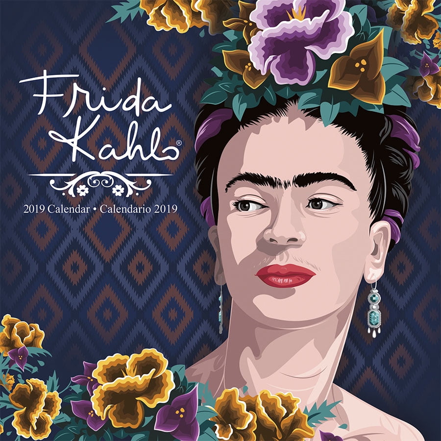 2019-frida-kahlo-wall-calendar-walmart-walmart