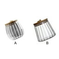 thumbnail image 4 of Wosthever Frascos de almacenamiento de vidrio Contenedor transparente Cristal moderno con tapa Cocina Comida Café Condimento Galleta Botella Almacenamiento y organización del hogar, 4 of 6