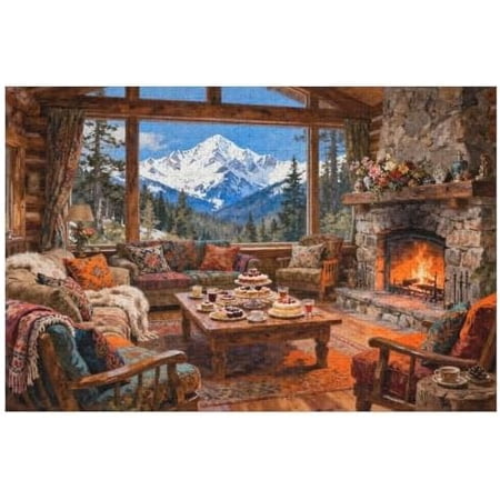 Warm Home 500 Piece Jigsaw Puzzle for Adults Challenging DIY Puzzle Interactive Family Game Puzzle Home Decoration Fun Brain Activity Game