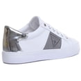 thumbnail image 3 of Guess Gallie Women's Lace Up Sneakers In White Silver Size 10, 3 of 6