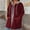 Red, variant on Black**Friday Chaoheng Plus Size Jackets for Women Women's Plus Size Open Front Hooded Coat,Pocket Detail Duster Jacket