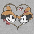 thumbnail image 2 of Boy's Mickey & Friends Rodeo Couple  Graphic Tee Athletic Heather X Large, 2 of 5