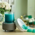 thumbnail image 3 of CANDLE WARMERS ETC 2-in-1 Candle and Fragrance Warmer, Gray Texture, 3 of 6