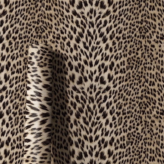 JIFFDIFF Beige Leopard Peel and Stick Wallpaper, Removable Self-Adhesive Wall Mural, 17.3" x 236.2"