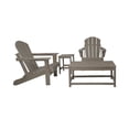 thumbnail image 2 of 4-Piece Outdoor Paio Adirondack Conversation Seating Set, Weathered Wood, 2 of 3