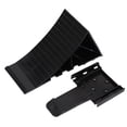 thumbnail image 1 of Tire Chocks, Easy To Carry Anti Slip Black Wheel Chocks HDPE with Mounting Bracket for Boat Trailers RV Truck, 1 of 7