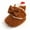 Coffee, variant on Fozruso Cute Baby Booties With Bow Soft Warm Sneakers For For Autumn And Winter Walking Cozy And Comfortable Footwear For Toddlers,Sizes 4(0-6 Months)