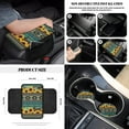thumbnail image 5 of Renewold American Tribal Sunflower Car Seat Cover Set 12 PCS with Steering Wheel Cover Seat Belt Pad Armrest Cover Garbage Bin Air Vent Pocket Rearview Mirror Cover Coasters Keychain, 5 of 7