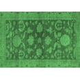 thumbnail image 1 of Ahgly Company Indoor Rectangle Abstract Emerald Green Modern Area Rugs, 5' x 7', 1 of 4