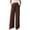 508_Coffee, variant on KALE Wide Leg Pants Woman Baggy Women Summer Casual Trousers High Waist Plain Palazzo Straight Cut Women's Pants Beige