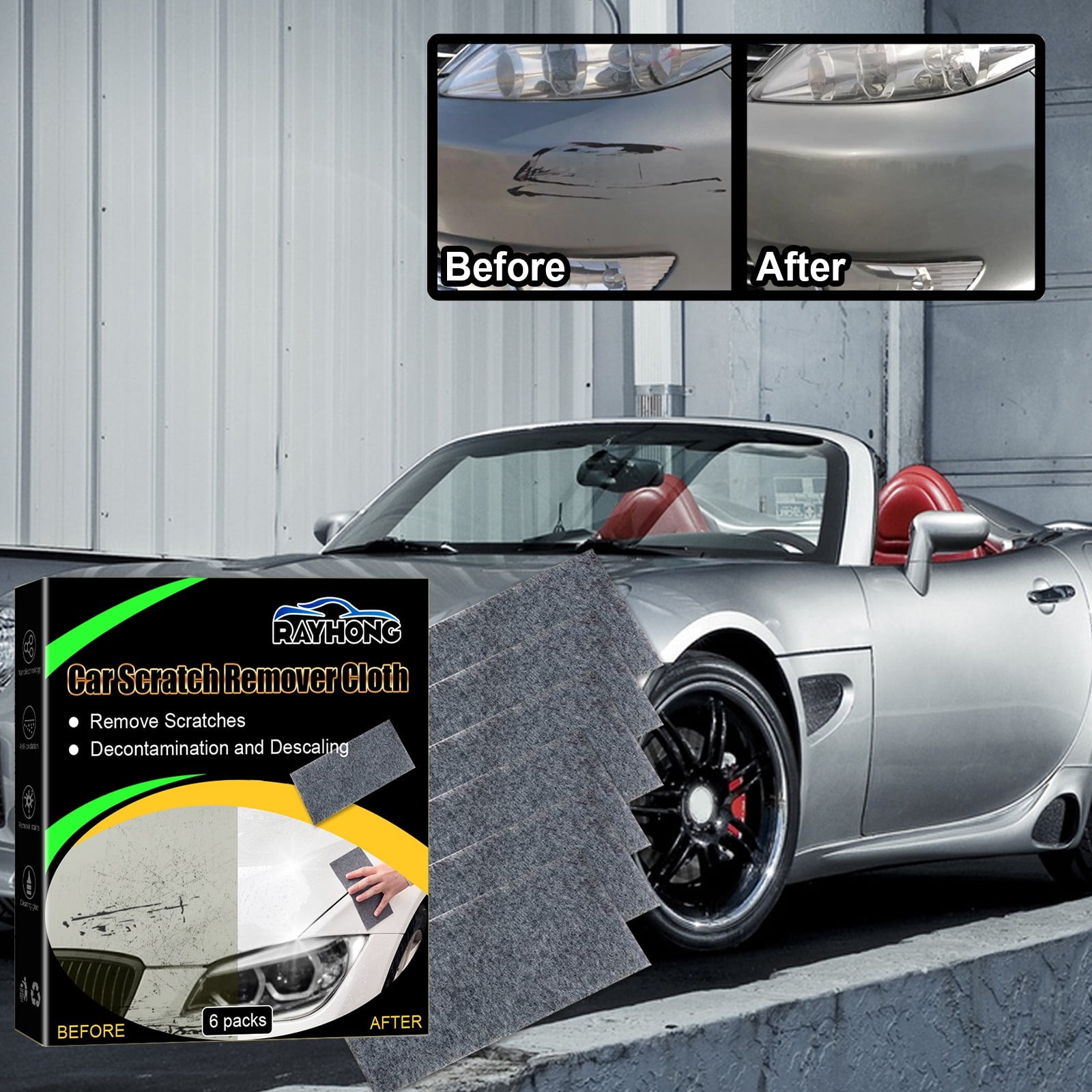 Cadorn Car Scratch Repair Cloth, Magic Polishing Cloth for Minor Scratches & Swirl Marks, Car Paint Restoration Towel