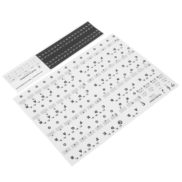 Nota Pegatina Para Tecla De Piano órgano Electrónico Teclas Universales Decoración Transparente De Notación Paster