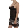 thumbnail image 2 of Dolce  Gabbana Black Silk Lace Babydoll Lingerie Top, 2 of 9