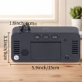 thumbnail image 6 of REGALWOVEN Small Digital Alarm Clock for Bedroom, Alarm Clocks with Big Numbers Display, Dimmable, Temperature, Snooze, 12/24H for Deep Sleepers Black, 6 of 6