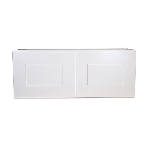 Design House Brookings Ready to Assemble Shaker Bridge Wall Kitchen Cabinet (33" x 21" x 12"), White