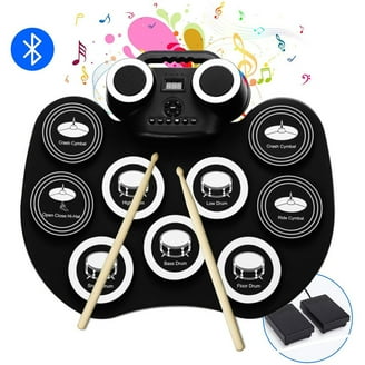 RockJam Tabletop 5 Pad Electronic MIDI Bluetooth Drum Kit