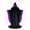 Black-purple, variant on Purple Wizard Robe with Hood and Sleeves, Halloween Party Costume for Adults, Velvet Lined in PURPLE Satin Cosplay, 64" Cloak