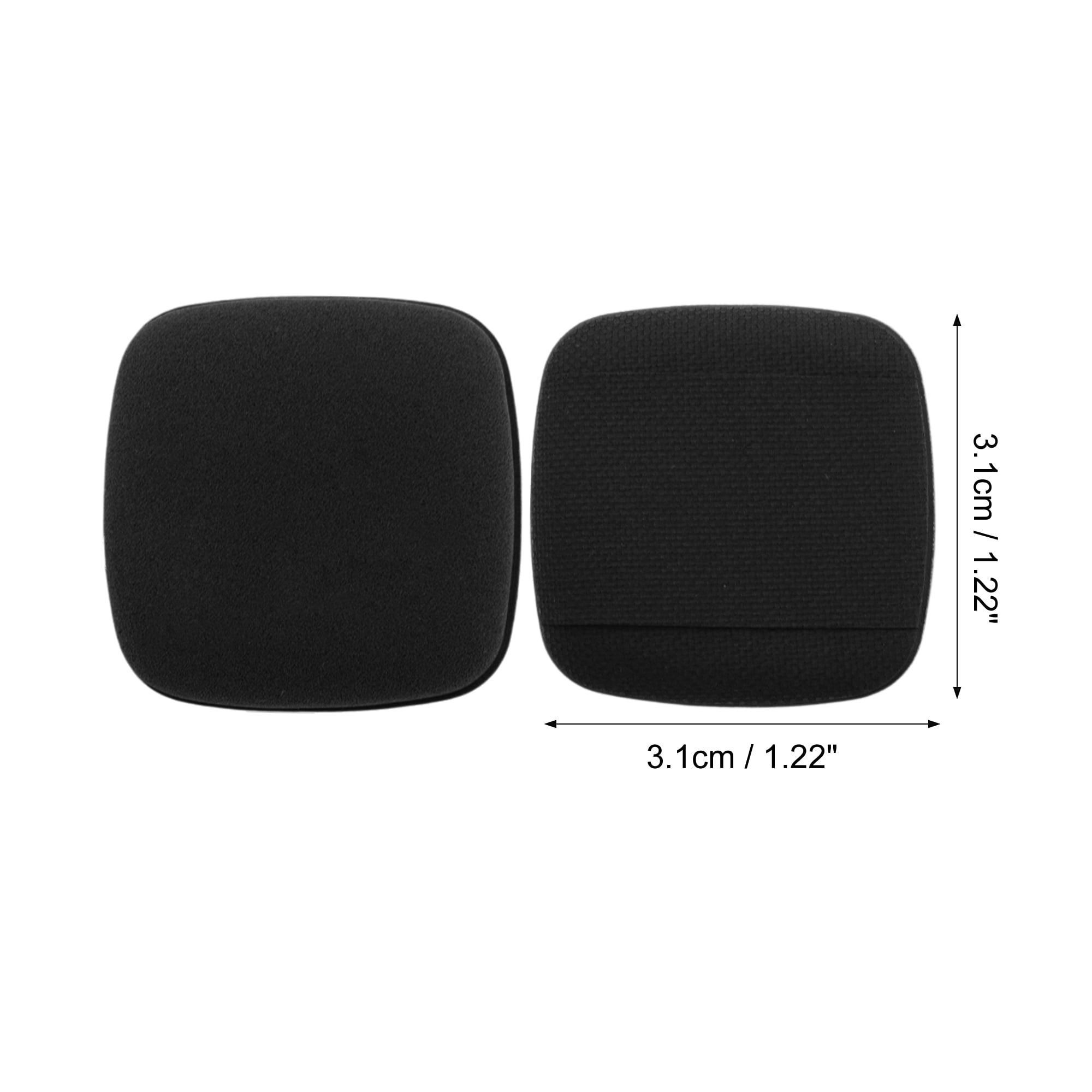 Unique Bargains 5 Pcs Square Face Makeup Sponge for Travel Black
