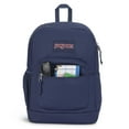 thumbnail image 4 of JanSport Cross Town Plus Backpack - Large Main Compartment, Side Water Bottle Pocket, 15-Inch Padded Laptop Sleeve - Navy, 4 of 4