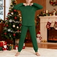 thumbnail image 4 of Fesfesfes Kids Solid Color Long Sleeve Top and Pants Set Casual Comfortable Outfit for Boys Girls Age 5 to 14 Years Soft Everyday Wear Matching 2 Piece Coordinated Clothes(Green,7-8 Years), 4 of 9