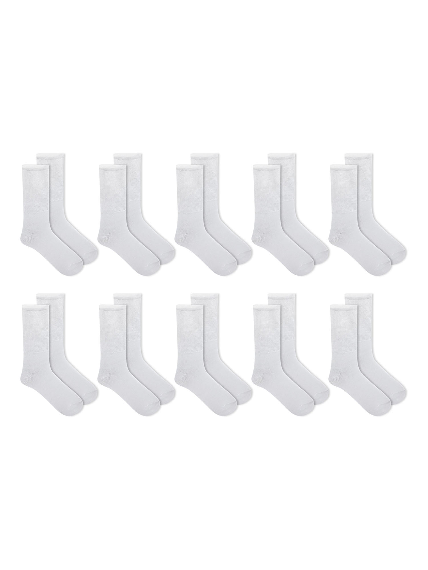 Athletic Works Women's Cushioned Crew Socks 10 Pack