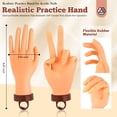 thumbnail image 4 of SAVILAND Practice Hand for Acrylic Nails: Flexible & Realistic Nail Practice Hand Mannequin Hand Silicone Nail Hand Practice with 120PCS Nail Tips Nail Glue for Beginners Manicure Training Home, 4 of 7