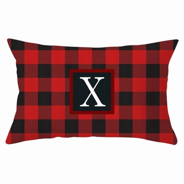 Pillowcase Faceless Doll, Christmas Tree Snowflake Flax Printed Sofa Pillowcase, decorative, high-quality cotton, gnome dwarf goblin lattice, unique holiday gift, foldable design, for bedroom living