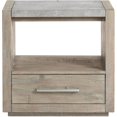 thumbnail image 2 of Riverside Furniture Intrigue Bois Table de Chevet 1 Tiroir en Brun Noisetier, 2 of 5