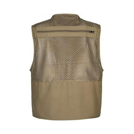Men Hiking Ski Travel Camping Multi-Pocket Vest Fly Fishing Quick-Dry Jacket USA