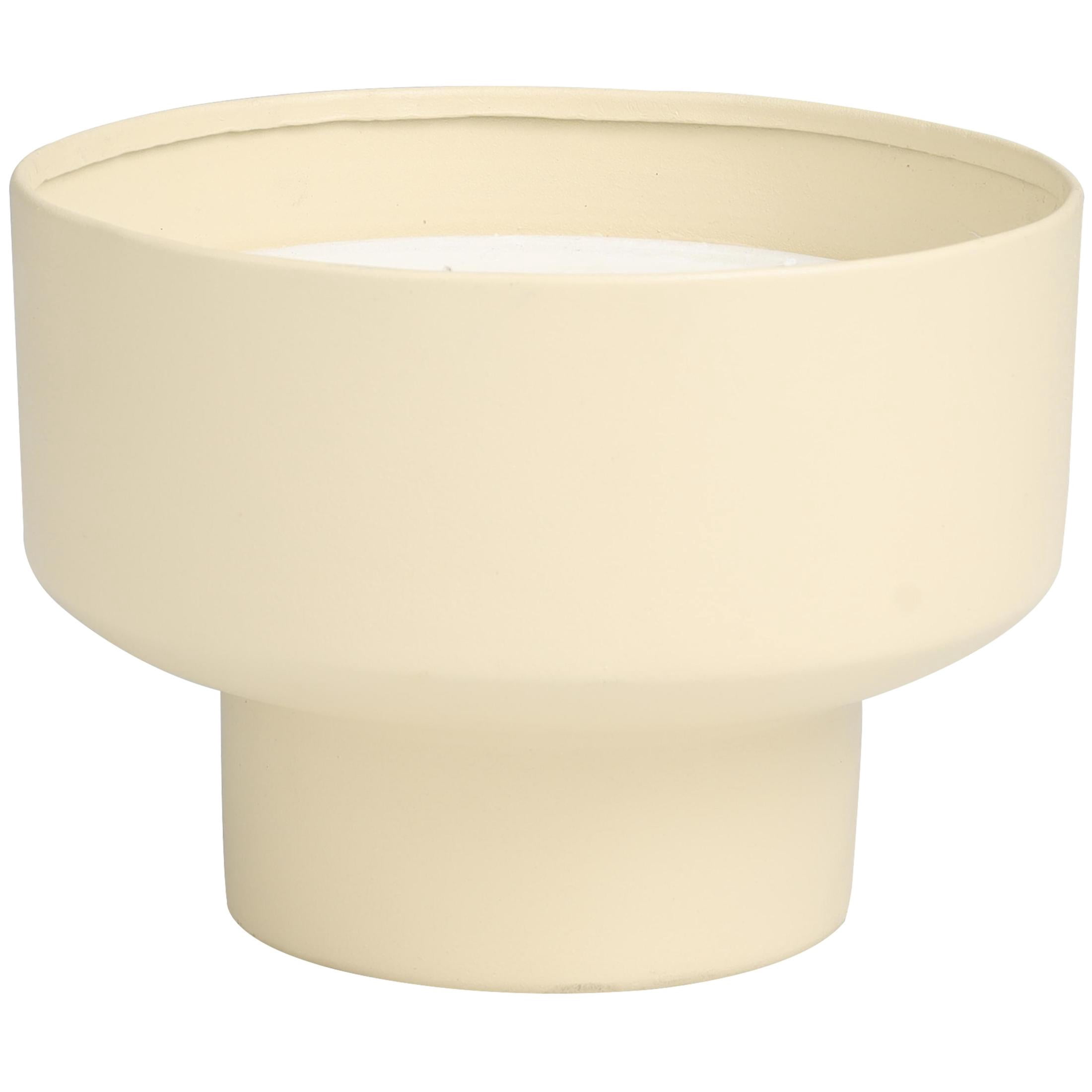 DecMode Light Brown Metal Sweet Bamboo Scented Matte 50 oz 3 Wick Candle with White Wax