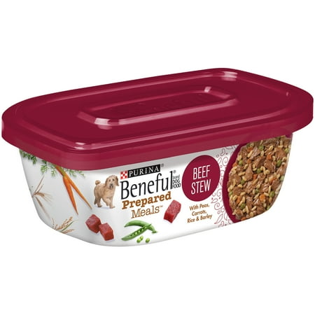 Purina Beneful Prepared Meals Beef Stew Dog Food 10 oz. Plastic Tub