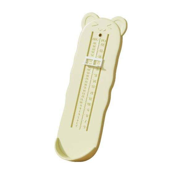 Yellow Kids Foot Measurement Plate Non-Slip Plastic Base Home Shoe Sizing Tool Accurate Length Gauge For Childrens Footwear #X0kp2
