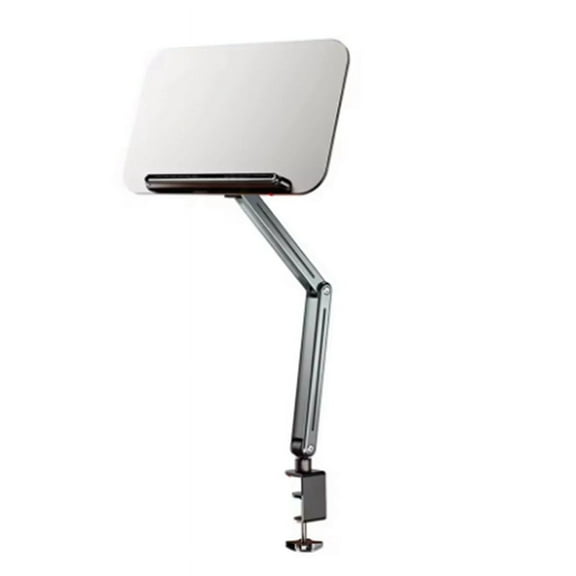 Desk Clamp Book Stand for Reading Adjustable Cookbook Stand Recipe Book Holder for Laptop Tablet Recipe Textbook