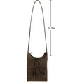 thumbnail image 5 of Kukuzhu Womens Small Straw Crossbody Bag Handwoven Beach Shoulder Bag Handbag Purse with Tassel for Summer, 5 of 6