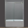 thumbnail image 2 of AstonGlobal TDR978-SS-60-10 Langham 60 x 60 in. Completely Frameless Tub Sliding Door in Stainless Steel, 2 of 6