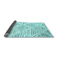 thumbnail image 2 of Ahgly Company Indoor Rectangle Abstract Light Blue Contemporary Area Rugs, 8' x 10', 2 of 4