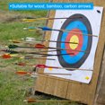 thumbnail image 6 of Uxcell Arrows Vanes 30 Pack 4 Inch Arrow Turkey Feather Right Wing Green for DIY Target Shooting, 6 of 6
