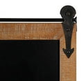 thumbnail image 2 of Kate and Laurel Cates Modern Farmhouse Barn Door Wood Framed Chalkboard, Rustic Brown, 2 of 3
