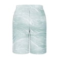 thumbnail image 5 of COSFO Graphic Men Swim Shorts Casual Quick Dry Beach Board Shorts Loose Fit Drawstring Stretch Summer Elastic Waist Swimwear, 5 of 5