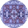 thumbnail image 1 of Ahgly Company Machine Washable Indoor Round Persian Blue Traditional Area Rugs, 6' Round, 1 of 4